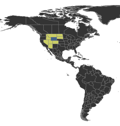 Veromessor lobognathus Distribution.png