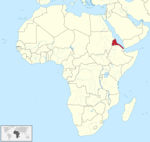 厄立特里亚全景地图图片